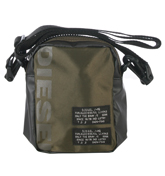 Diesel Gun Khaki and Black Small Crossbody Bag