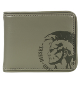 Diesel Happy Neela Small Dark Green Leather Wallet