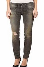 Diesel Hushy grey cotton blend jeans