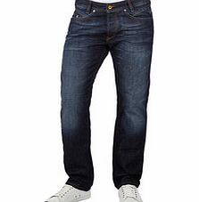 Diesel Iakop dark blue cotton tapered jeans