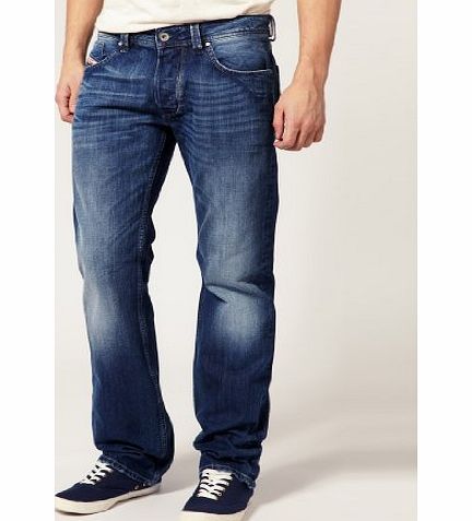 Diesel Larkee Relaxed Mens Jeans - Blue Wash 8XR 36W/32L