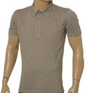 Light Grey Cotton Polo Shirt with Diesel - Class of 1978 Design
