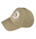 Light Khaki Cap with White Printed Logo