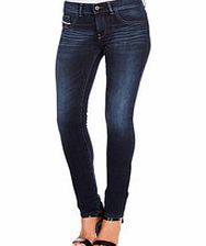 Diesel Livier dark blue cotton blend jeggings
