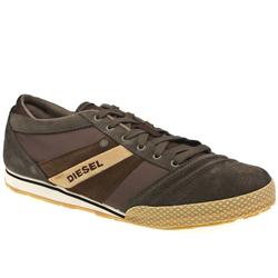 Diesel Male Full-Time Suede Upper in Brown