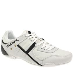 Diesel Male Korbin Ii Leather Upper in White and Black