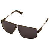 Diesel Matt Brown Metal Square Shape Sunglasses