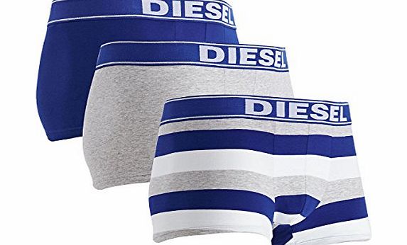 Diesel Men 3-Pack Boxer Shorts Shawn Three Pack Pant Multi Pack - Gray / Blue: : Small