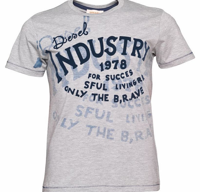 Diesel Mens Amon RS T-Shirt Grey