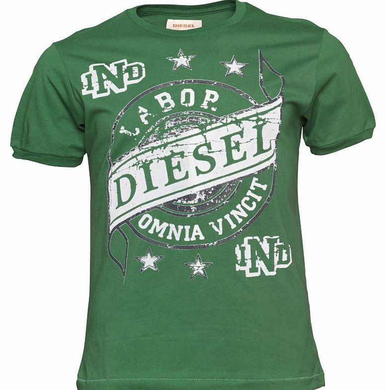 Diesel Mens Aves RS T-Shirt Green