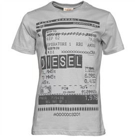 Diesel Mens Barco RS T-Shirt Grey