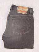 Mens Black Faded Denim Comfort Fit Jeans 32 Leg