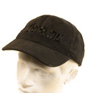 Mens Diesel Black Baseball Cap with Frayed Patches