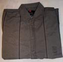 Mens Diesel Dark Grey with Black & Light Grey Piping Long Sleeve Shirt