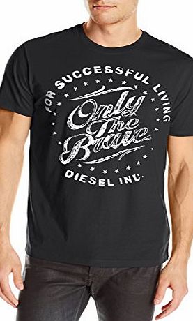 Diesel Mens Diesel Mens T-Balder T-Shirt in Black - L