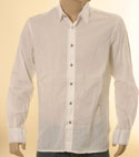 Mens Diesel White Long Sleeve Cotton Shirt