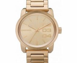 Diesel Mens Franchise Gold Watch