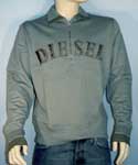 Mens Mid Green 1/4 Zip High Neck Sweatshirt