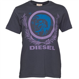 Diesel Mens Mutter RSL T-Shirt Charcoal
