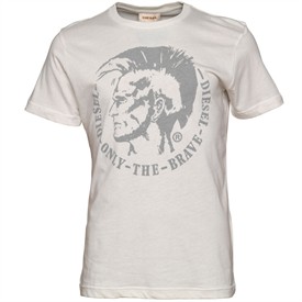 Diesel Mens Nana RS T-Shirt Ecru