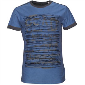 Diesel Mens Ocho RS T-Shirt Blue