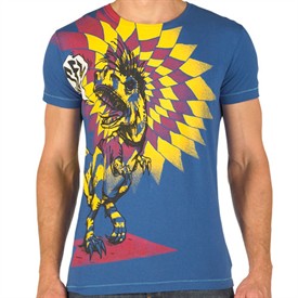 Diesel Mens Onion 2 T-Shirt Navy/Yellow