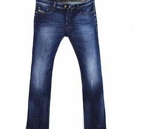 Diesel Mens Safado Regular Slim-Straight Jeans, Blue, 34W x 30L
