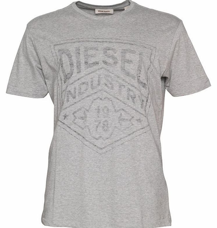 Diesel Mens T-Industry R T-Shirt Grey