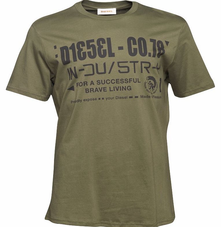 Diesel Mens T-Nuck-R Maglietta T-Shirt 51P Dark