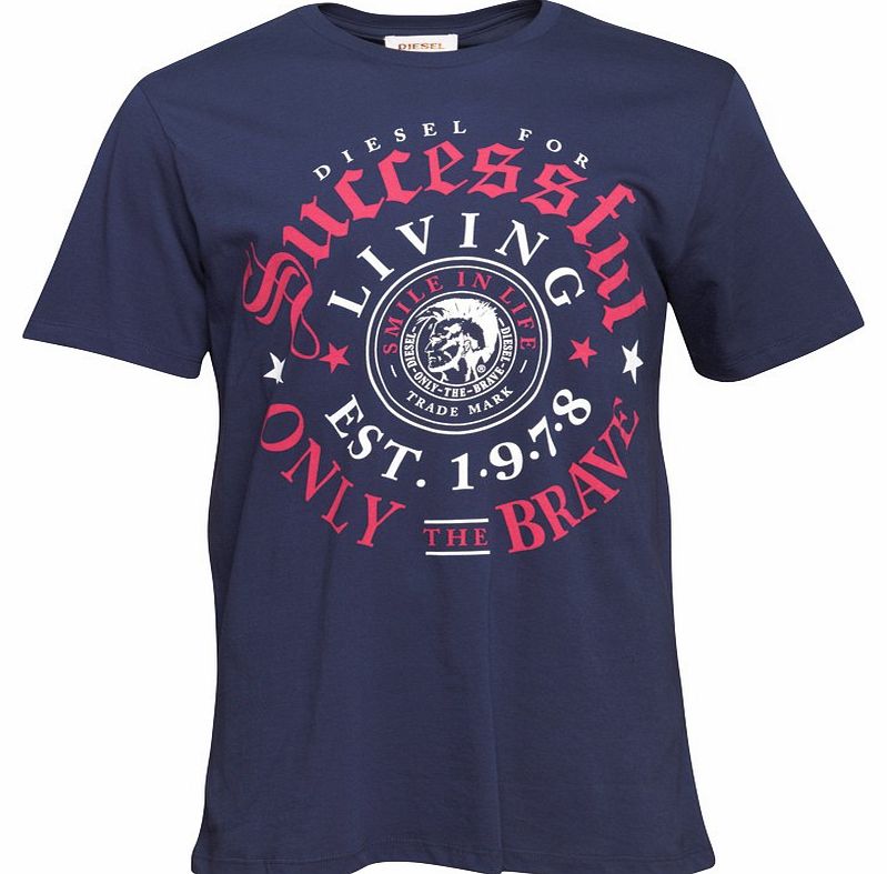 Diesel Mens T-Thrial-R Maglietta T-Shirt 8AT