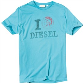 Diesel Mens Tilover T-Shirt Turquoise