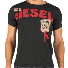Diesel Mens Tocar RS T-Shirt Black
