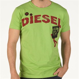 Diesel Mens Tocar T-Shirt Green