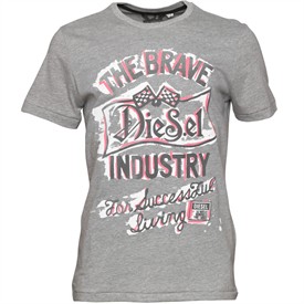 Diesel Mens Trivi RS T-Shirt Grey