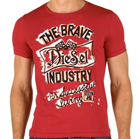 Diesel Mens Trivi RS T-Shirt Red
