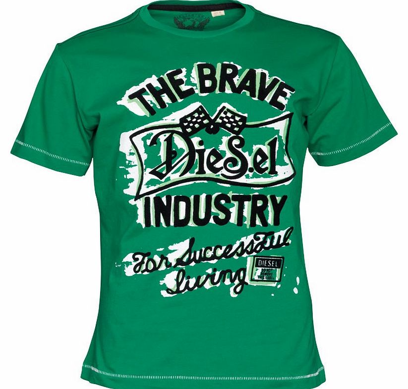 Diesel Mens Trivi T-Shirt Green