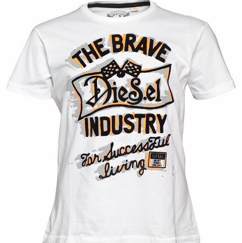 Diesel Mens Trivi T-Shirt White