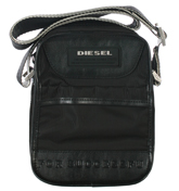 Diesel New Fellow Black Small Utility Bag