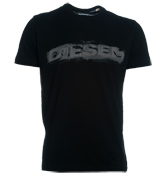 Octav Black T-Shirt with Printed Logo