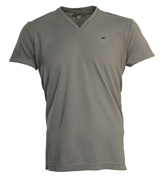 Pecho Mid Grey V-Neck T-Shirt