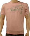 Pink Short Sleeve T-Shirt With Green Logo