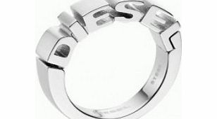 Diesel Polished Size P Stainless Steel Ring With
