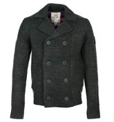 Porto Grey Button Fastening Sweater