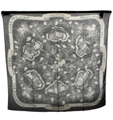 Diesel Scorpio Navy Floral and Pattern Scarf