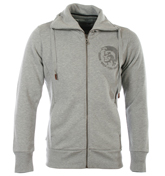 Diesel Senyon Mid Grey Full Zip Sweatshirt