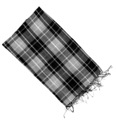Diesel Steve Black and Grey Check Scarf