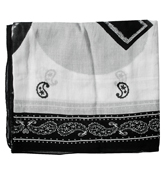 Diesel Stotem Black and White Scarf