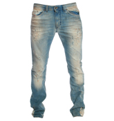 Diesel Thavar 880M Mid Blue Skinny Fit Jeans -