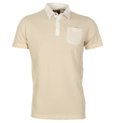 Diesel Topaz White and Beige Striped Slim Fit