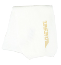 Diesel White Ribbed Scarf